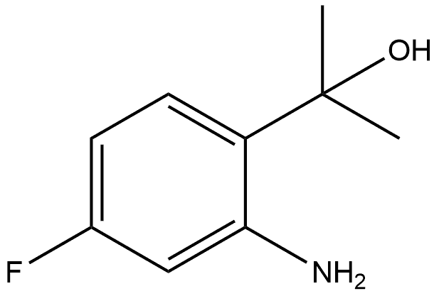 2-(2-氨基-4-氟苯基)丙醇, 1009368-27-7, 结构式