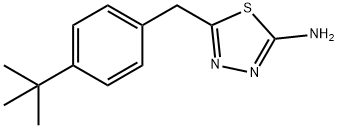 5-[4-(叔丁基)苄基]-1,3,4-噻二唑-2-胺 结构式
