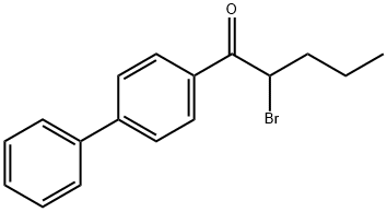 1-Pentanone, 1-[1,1'-biphenyl]-4-yl-2-bromo- Structure