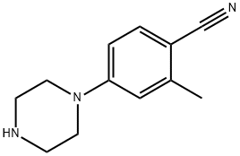 2-methyl-4-(piperazin-1-yl)benzonitrile Structure