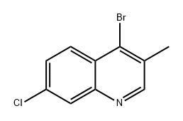 4-溴-7-氯-3-甲基喹啉 结构式