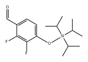 Benzaldehyde, 2,3-difluoro-4-[[tris(1-methylethyl)silyl]oxy]-,1010801-00-9,结构式