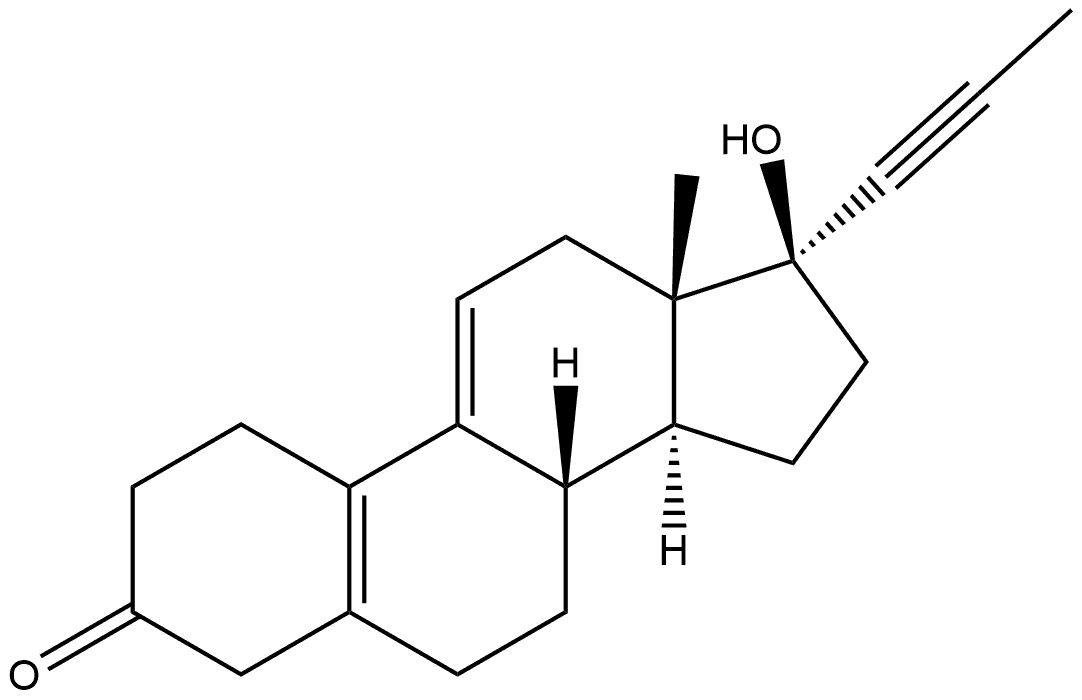 17β-Hydroxy-17-(1-propynyl)estra-5(10),9(11)-dien-3-one, 10109-53-2, 结构式