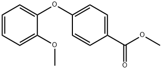 Benzoic acid, 4-(2-methoxyphenoxy)-, methyl ester Structure