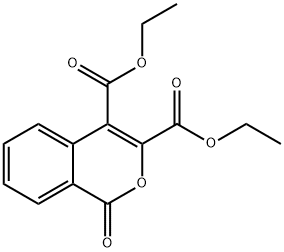 1H-2-Benzopyran-3,4-dicarboxylic acid, 1-oxo-, 3,4-diethyl ester Structure