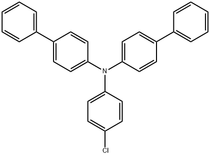 [1,1'-Biphenyl]-4-amine, N-[1,1'-biphenyl]-4-yl-N-(4-chlorophenyl)- Structure