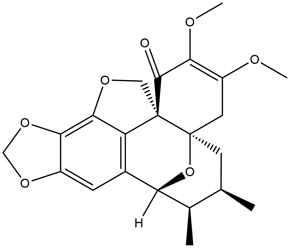 (1S,12R,13R,14R,16R)-18,19-Dimethoxy-13,14-dimethyl-3,6,8,22-tetraoxahexacyclo[9.9.1.112,16.01,16.04,21.05,9]docosa-4(21),5(9),10,18-tetraen-20-one Structure