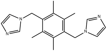 1,4-双(咪唑-1-基甲基)-2,3,5,6-四甲基苯 结构式