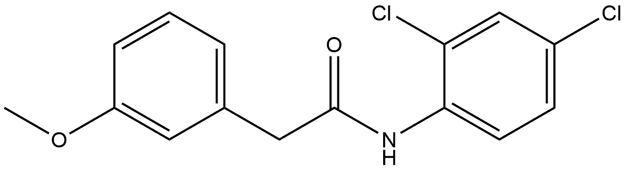 N-(2,4-Dichlorophenyl)-3-methoxybenzeneacetamide 结构式