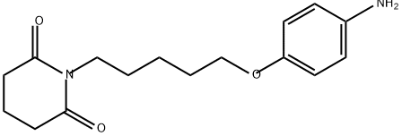 2,6-Piperidinedione, 1-[5-(4-aminophenoxy)pentyl]- Structure