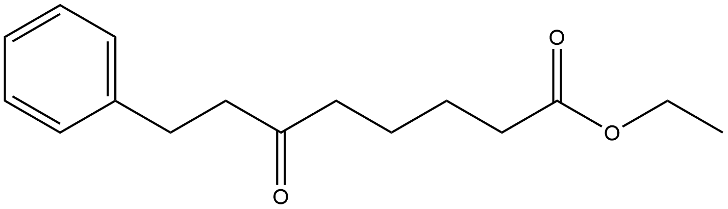 Benzeneoctanoic acid, ε-oxo-, ethyl ester Struktur