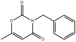 2H-1,3-Oxazine-2,4(3H)-dione, 6-methyl-3-(phenylmethyl)- 化学構造式