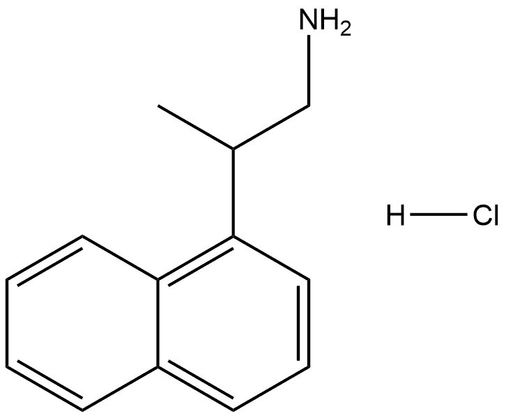 1-Naphthaleneethanamine, β-methyl-, hydrochloride (1:1) Struktur