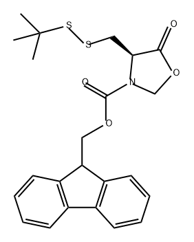 3-Oxazolidinecarboxylic acid, 4-[[(1,1-dimethylethyl)dithio]methyl]-5-oxo-, 9H-fluoren-9-ylmethyl ester, (4R)-
