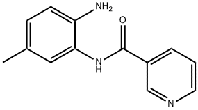 N(2 -氨基- 5 -甲基苯基)-3-吡啶甲酰胺 结构式