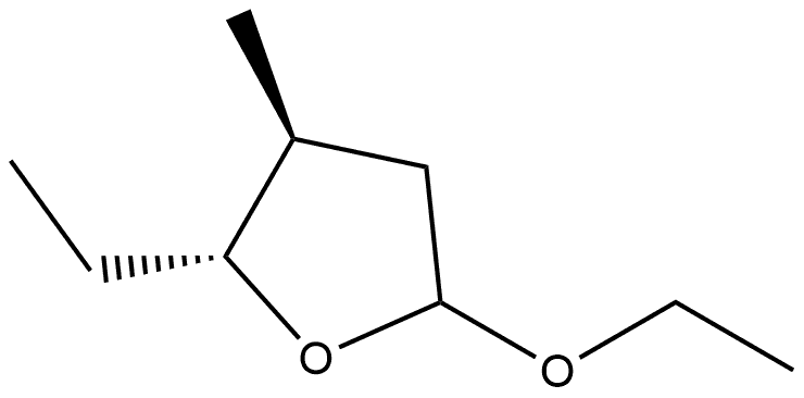 (2R,3S)-5-Ethoxy-2-ethyltetrahydro-3-methylfuran,1013652-00-0,结构式