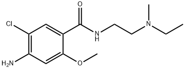 Benzamide, 4-amino-5-chloro-N-[2-(ethylmethylamino)ethyl]-2-methoxy- Structure