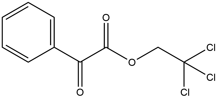 Benzeneacetic acid, α-oxo-, 2,2,2-trichloroethyl ester Structure