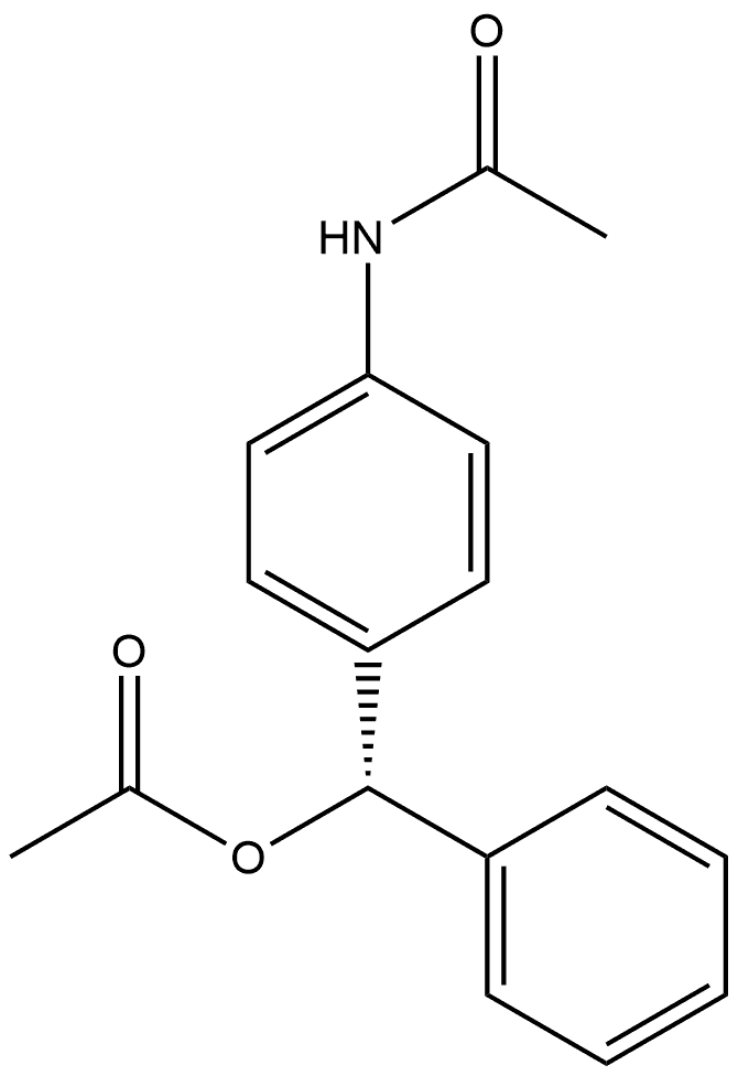 Acetamide, N-[4-[(acetyloxy)phenylmethyl]phenyl]-, (S)- (9CI) Structure