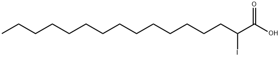 Hexadecanoic acid, 2-iodo- Structure