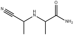Propanamide, 2-[(1-cyanoethyl)amino]- Structure