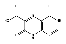 6-Pteridinecarboxylic acid, 3,4,7,8-tetrahydro-4,7-dioxo- Structure
