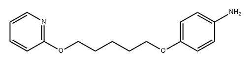 Benzenamine, 4-[[5-(2-pyridinyloxy)pentyl]oxy]- Structure