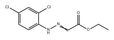 ACETIC ACID, 2-[2-(2,4-DICHLOROPHENYL)HYDRAZINYLIDENE]-, ETHYL ESTER, 1016169-48-4, 结构式