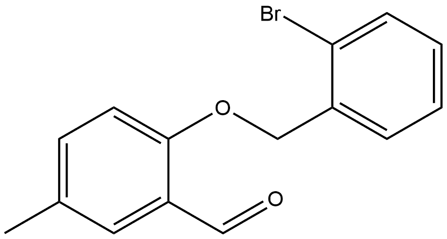 2-[(2-Bromophenyl)methoxy]-5-methylbenzaldehyde Structure