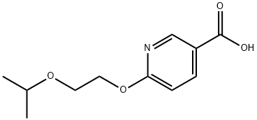 6-(2-Isopropoxyethoxy)nicotinic acid 结构式