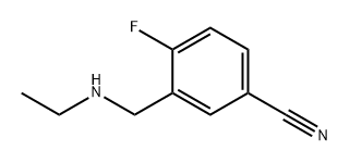 Benzonitrile, 3-[(ethylamino)methyl]-4-fluoro- Structure