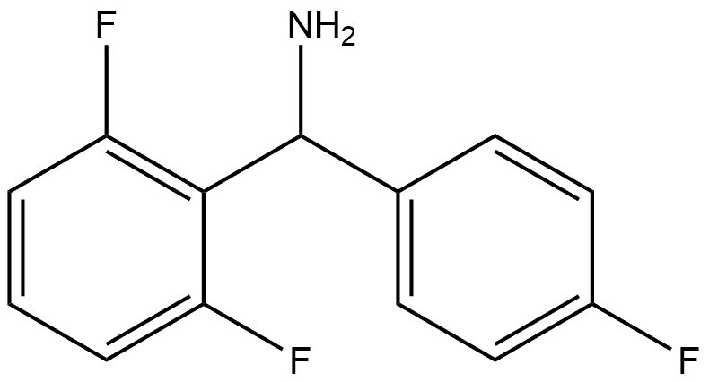 (2,6-DIFLUOROPHENYL)(4-FLUOROPHENYL)METHANAMINE 结构式