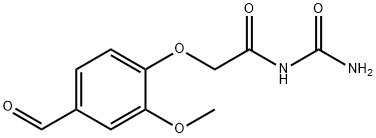 N-(aminocarbonyl)-2-(4-formyl-2-methoxyphenoxy)acetamide Structure