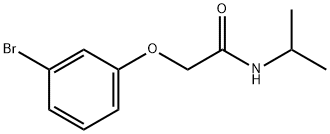 2-(3-溴苯氧基)-N-(丙-2-基) 乙酰胺, 1016863-29-8, 结构式