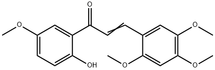 2-Propen-1-one, 1-(2-hydroxy-5-methoxyphenyl)-3-(2,4,5-trimethoxyphenyl)- Structure