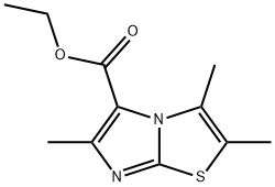 Imidazo[2,1-b]thiazole-5-carboxylic acid, 2,3,6-trimethyl-, ethyl ester Struktur