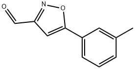 3-Isoxazolecarboxaldehyde, 5-(3-methylphenyl)- 结构式