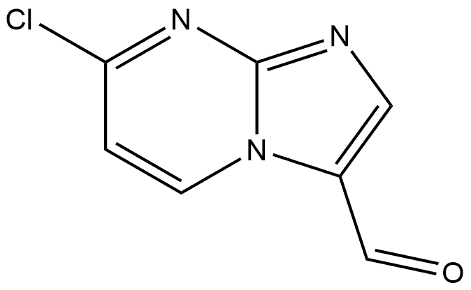 7-chloroimidazo[1,2-a]pyrimidine-3-carbaldehyde Struktur