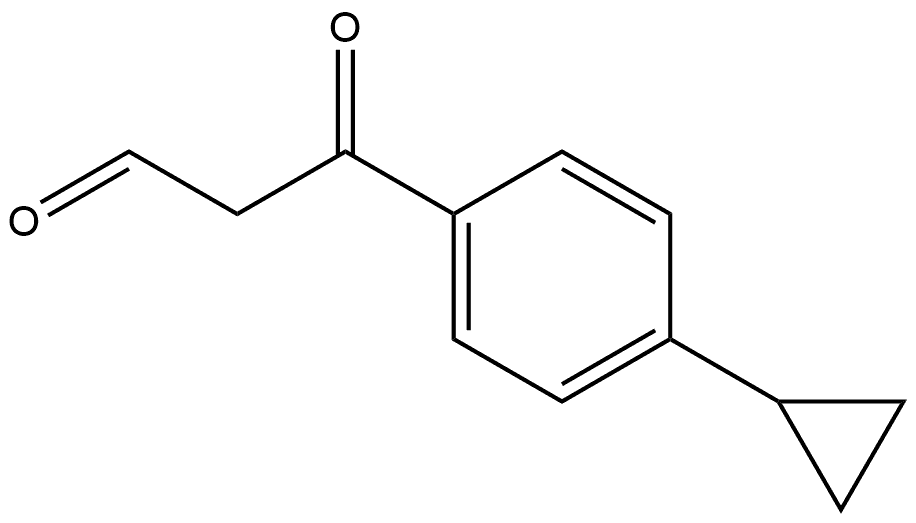 4-Cyclopropyl-β-oxobenzenepropanal,1019023-38-1,结构式