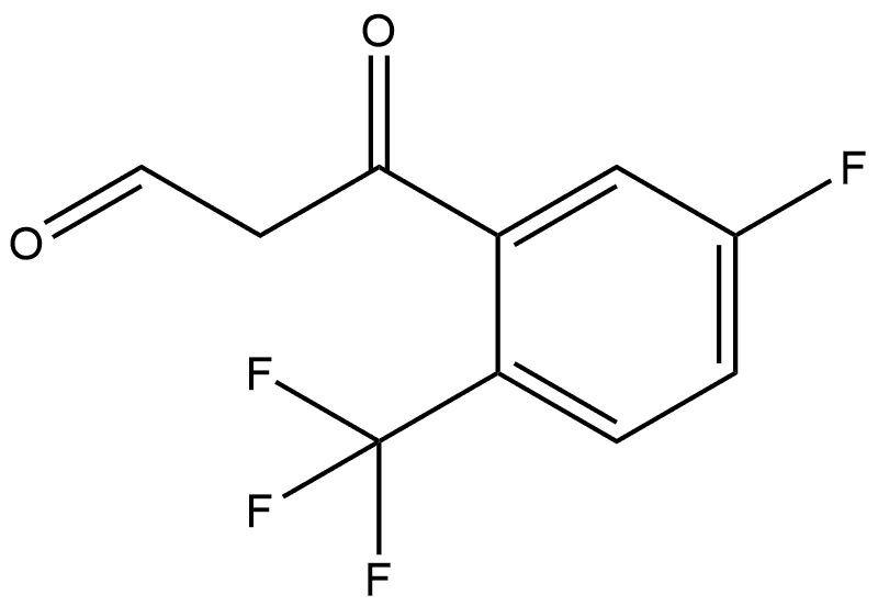 5-Fluoro-β-oxo-2-(trifluoromethyl)benzenepropanal Struktur