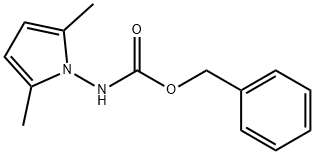 Carbamic acid, (2,5-dimethyl-1H-pyrrol-1-yl)-, phenylmethyl ester (9CI) Structure