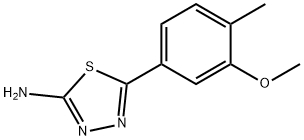 5-(3-methoxy-4-methylphenyl)-1,3,4-thiadiazol-2-amine Structure