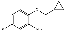 Benzenamine, 5-bromo-2-(cyclopropylmethoxy)- Structure