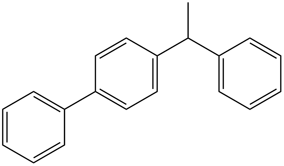 4-(1-Phenylethyl)-1,1'-biphenyl Structure