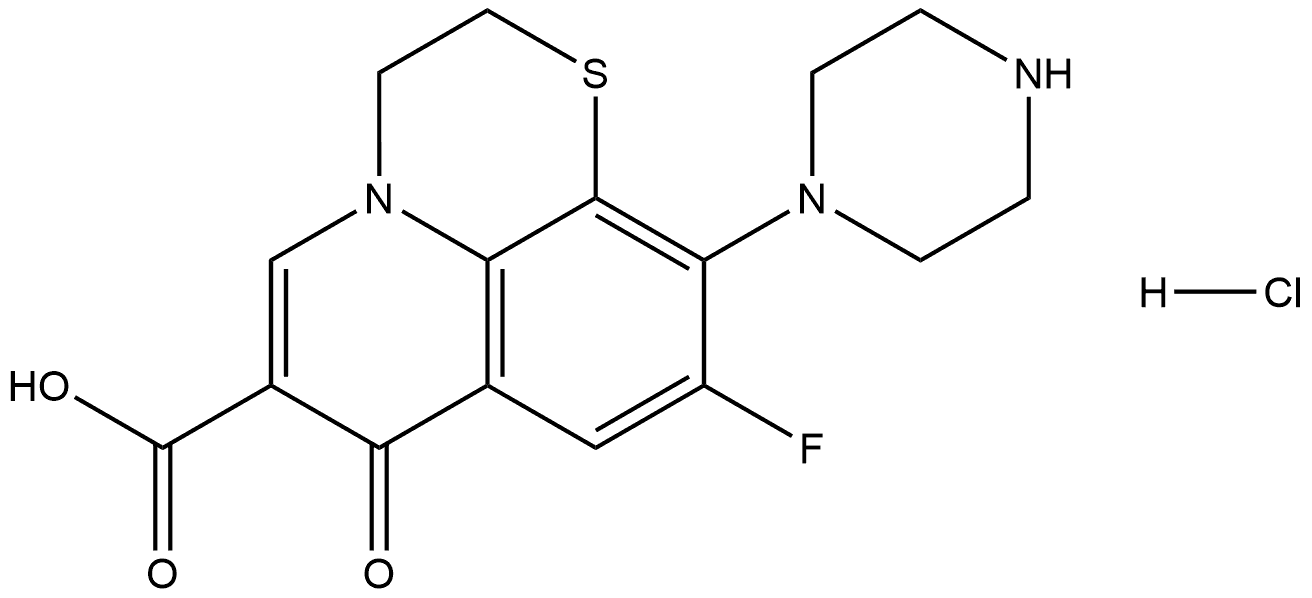 Rufloxacin Impurity 2 Struktur