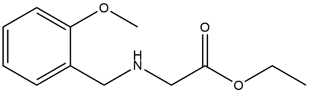 Ethyl 2-[(2-methoxybenzyl)amino]acetate 结构式