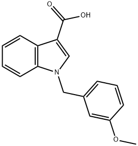 1H-Indole-3-carboxylic acid, 1-[(3-methoxyphenyl)methyl]- Struktur