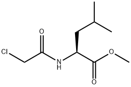 N-(2-Chloroacetyl)-L-leucine methyl ester Structure