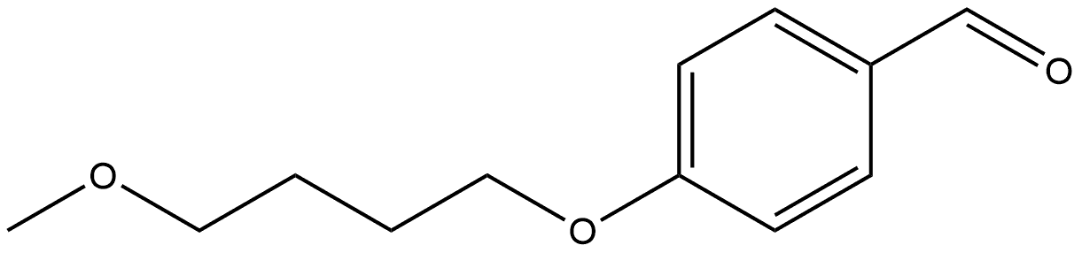 4-(4-Methoxybutoxy)benzaldehyde 结构式