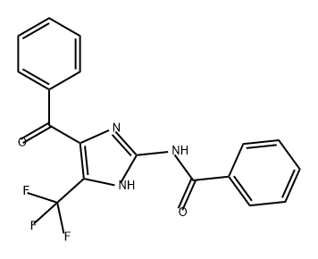 Benzamide, N-[4-benzoyl-5-(trifluoromethyl)-1H-imidazol-2-yl]- Structure